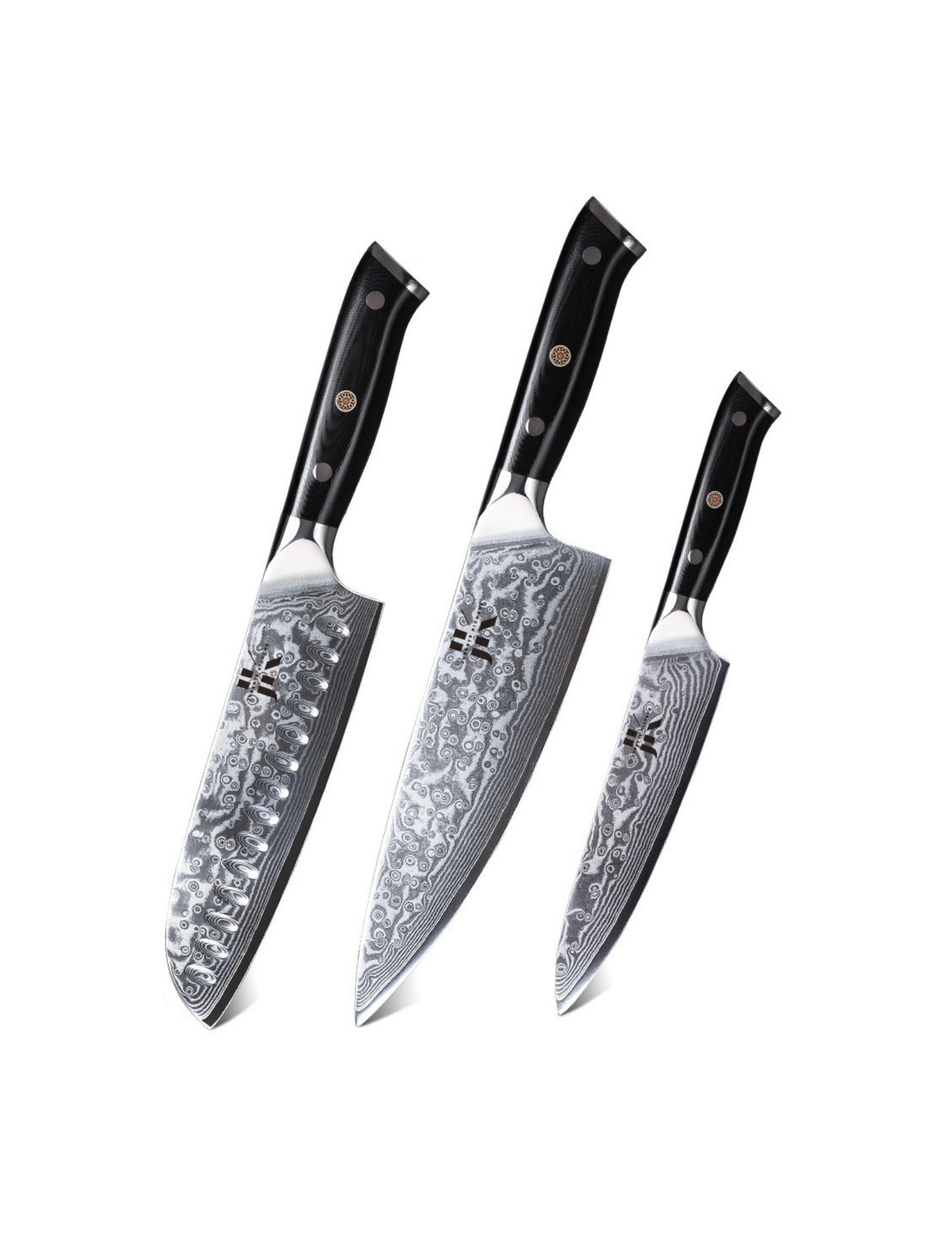 Damascus Steel Knife Set